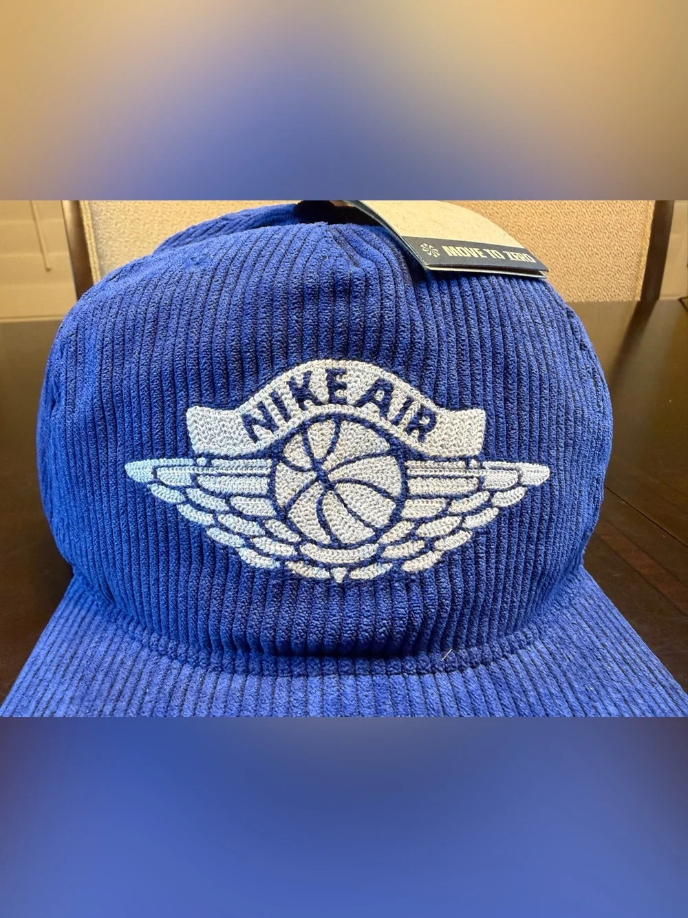 New Nike Air Jordan Logo Hat Blue White Size L / XL